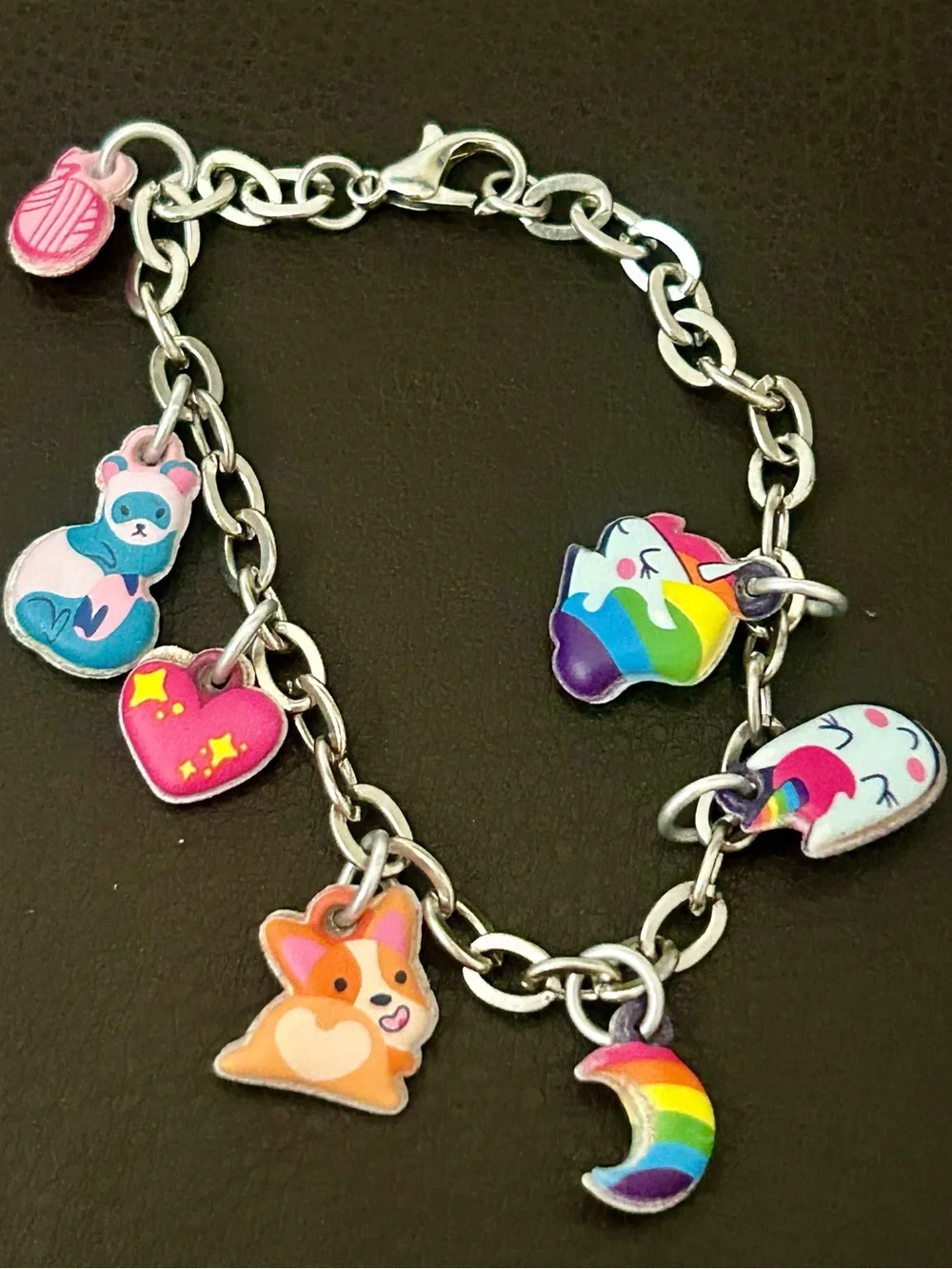Icing Charm Necklace and Bracelet Set